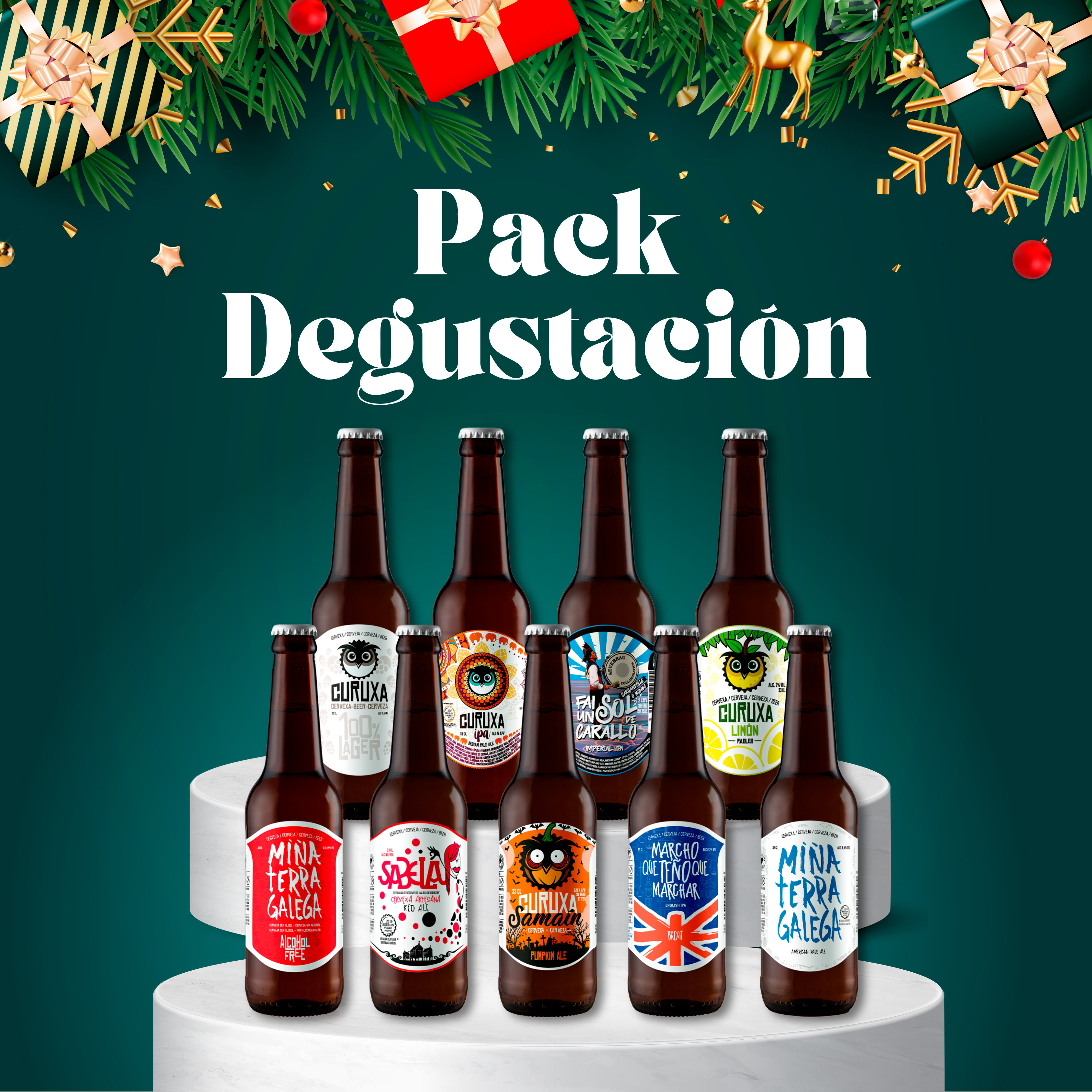 Pack regalo cerveza artesanal 'Miña Terra Galega